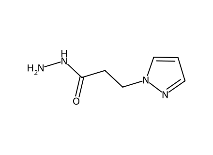 3-(1H-Pyrazol-1-yl)propanohydrazide molecular structure