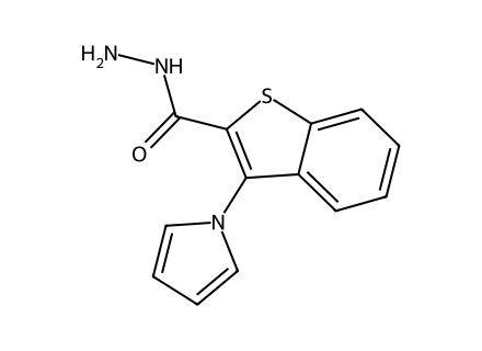 3-(1H-Pyrrol-1-yl)-1-benzothiophene-2-carbohydrazide molecular structure