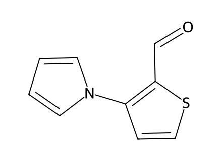 3-1h-pyrrol-1-yl-2-thiophenecarbaldehyde molecular structure