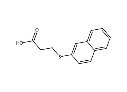 3-(2-Naphthylthio)propionic acid molecular structure