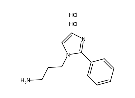 [3-(2-Phenyl-1H-imidazol-1-yl)propyl]amine dihydrochloride molecular structure