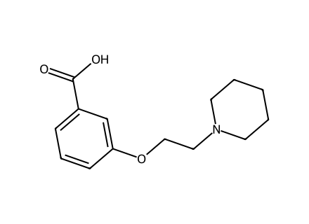 3-(2-Piperidin-1-yl-ethoxy)-benzoic acid molecular structure