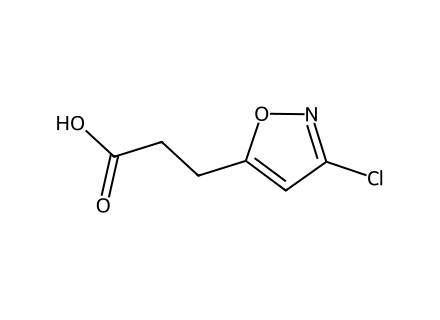 3-(3-Chloro-isoxazol-5-yl)-propionic acid molecular structure
