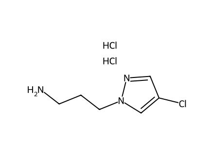 [3-(4-Chloro-1H-pyrazol-1-yl)propyl]amine dihydrochloride molecular structure