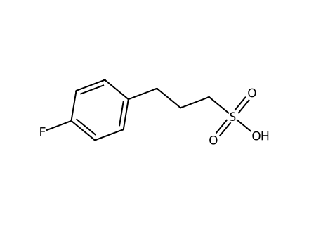 3-(4-Fluorophenyl)propane-1-sulfonic acid molecular structure