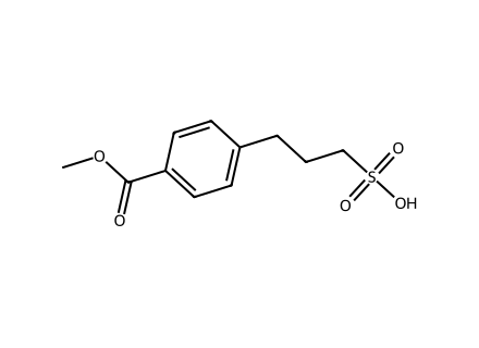 3-(4-(Methoxycarbonyl)phenyl)propane-1-sulfonic acid molecular structure