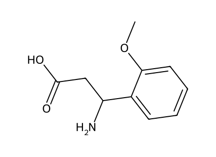 3-Amino-3-(2-methoxyphenyl)propanoic acid molecular structure
