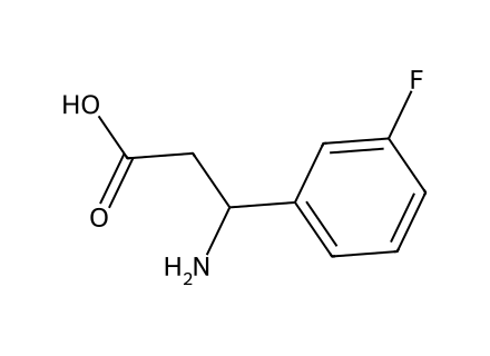 3-Amino-3-(3-fluorophenyl)propanoic acid molecular structure