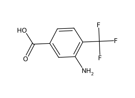 3-Amino-4-(trifluoromethyl)benzoic acid molecular structure