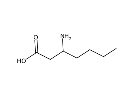 3-Aminoheptanoic acid molecular structure