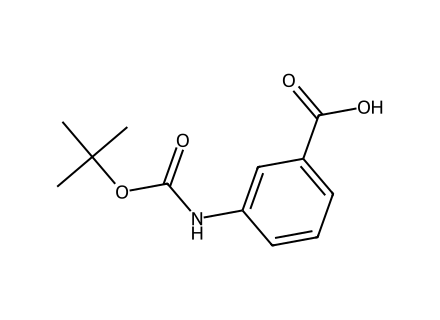 3-(Boc-Amino)Benzoic Acid molecular structure