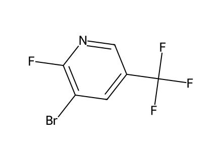 3-Bromo-2-fluoro-5-(trifluoromethyl)pyridine molecular structure