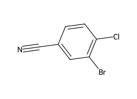 3-Bromo-4-chlorobenzonitrile molecular structure