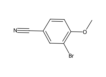3-Bromo-4-Methoxybenzonitrile molecular structure
