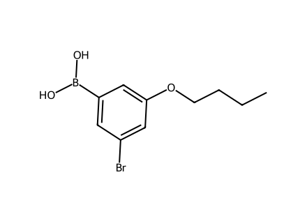 3-Bromo-5-Butoxyphenylboronic Acid molecular structure