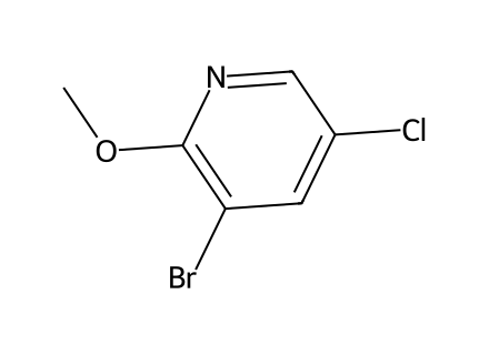 3-Bromo-5-chloro-2-methoxypyridine molecular structure
