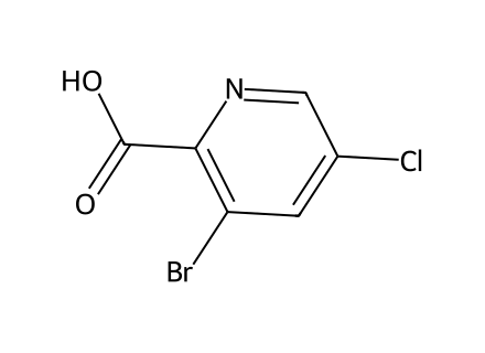 3-Bromo-5-chloropyridine-2-carboxylic acid molecular structure