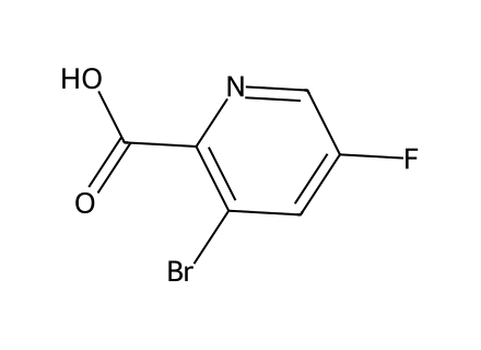 3-Bromo-5-fluoro-2-pyridinecarboxylic acid molecular structure