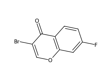 3-Bromo-7-Fluorochromone molecular structure