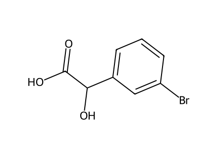 3-Bromomandelic acid molecular structure