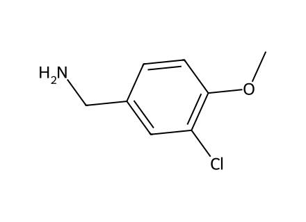 3-Chloro-4-Methoxybenzylamine molecular structure