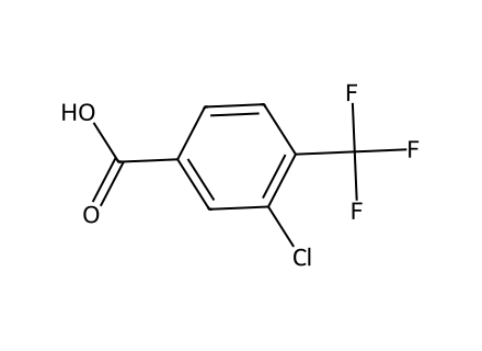 3-Chloro-4-(trifluoromethyl)benzoic acid, JRD molecular structure