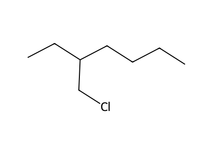 3-(Chloromethyl)heptane molecular structure