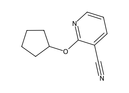 3-cyano-2-cyclopentyloxypyridine-97 molecular structure
