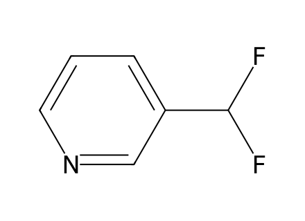 3-(Difluoromethyl)pyridine molecular structure