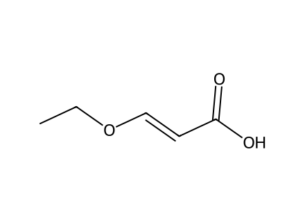 3-Ethoxyacrylic acid molecular structure
