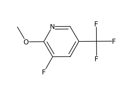 3-Fluoro-2-methoxy-5-(trifluoromethyl)pyridine molecular structure