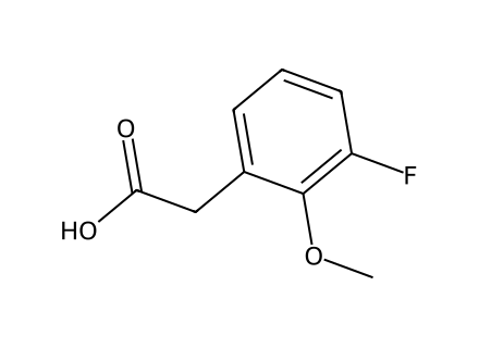 3-Fluoro-2-methoxyphenylacetic acid, JRD molecular structure