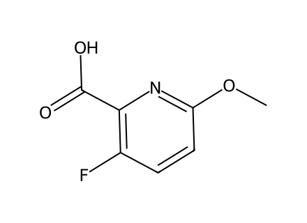 3-Fluoro-6-methoxypyridine-2-carboxylic acid molecular structure