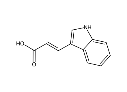 3-Indoleacrylic acid molecular structure