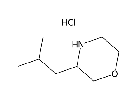3-Isobutylmorpholine hydrochloride molecular structure