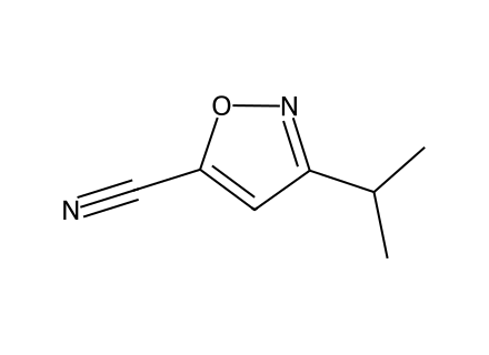 3-Isopropylisoxazole-5-carbonitrile molecular structure
