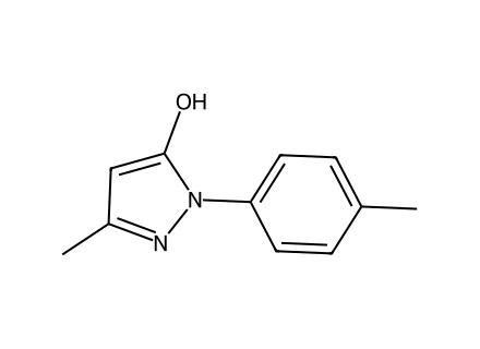 3-methyl-1-4-methylphenyl-1h-pyrazol-5-ol molecular structure