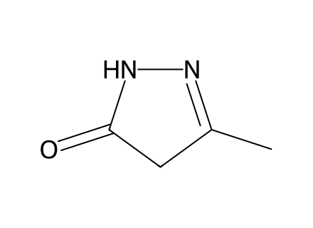 3-Methyl-2-pyrazolin-5-one, 98+% molecular structure