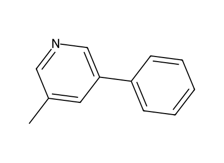 3-methyl-5-phenylpyridine molecular structure