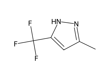 3-Methyl-5-(trifluoromethyl)pyrazole molecular structure