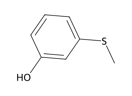 3-(Methylsulfanyl)benzenol molecular structure