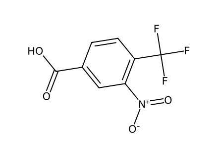 3-Nitro-4-(trifluoromethyl)benzoic acid molecular structure