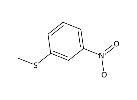 3-Nitrothioanisole molecular structure