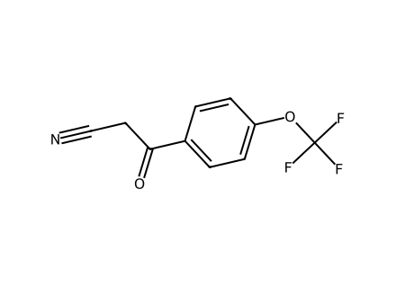 3-oxo-3-4-trifluoromethoxy-phenyl-propanenitrile molecular structure