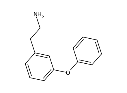 3-phenoxyphenethylamine molecular structure