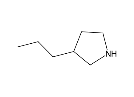 3-propylpyrrolidine molecular structure