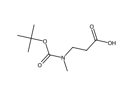 3-[(tert-Butoxycarbonyl)(methyl)amino]-propanoic acid molecular structure