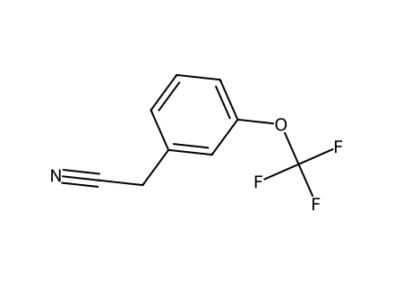 3-(Trifluoromethoxy)phenylacetonitrile structural formula