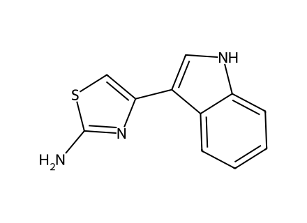 4-1h-indol-3-yl-thiazol-2-ylamine molecular structure