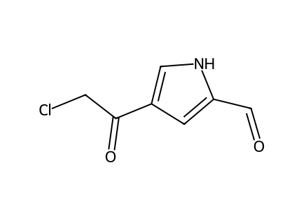4-2-chloroacetyl-1h-pyrrole-2-carbaldehyde molecular structure